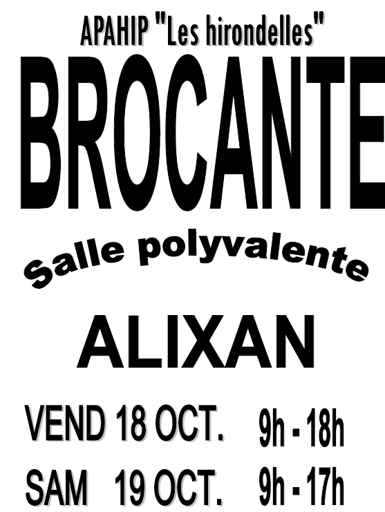 Vide-grenier à ALIXAN