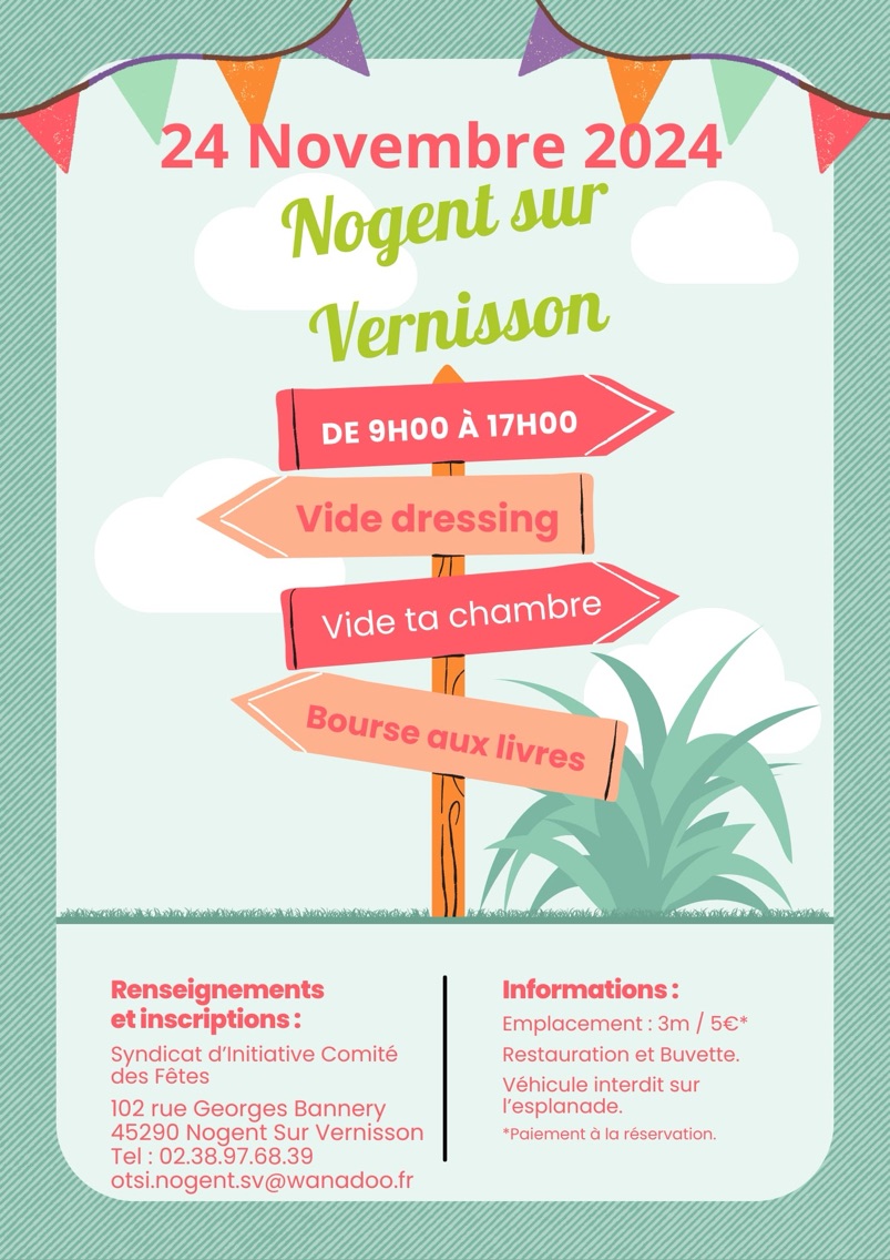 Vide-grenier à Nogent sur vernisson