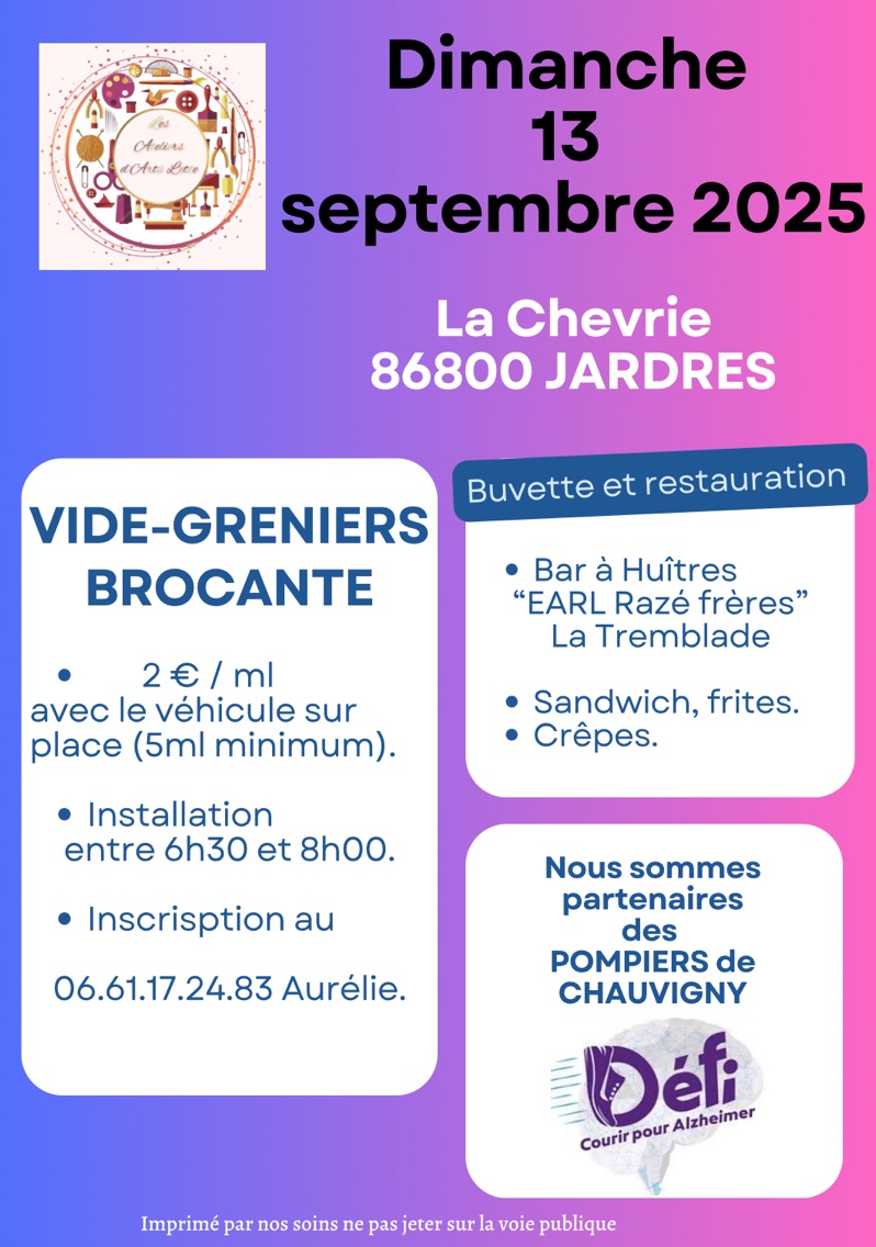 Vide-grenier à Jardres