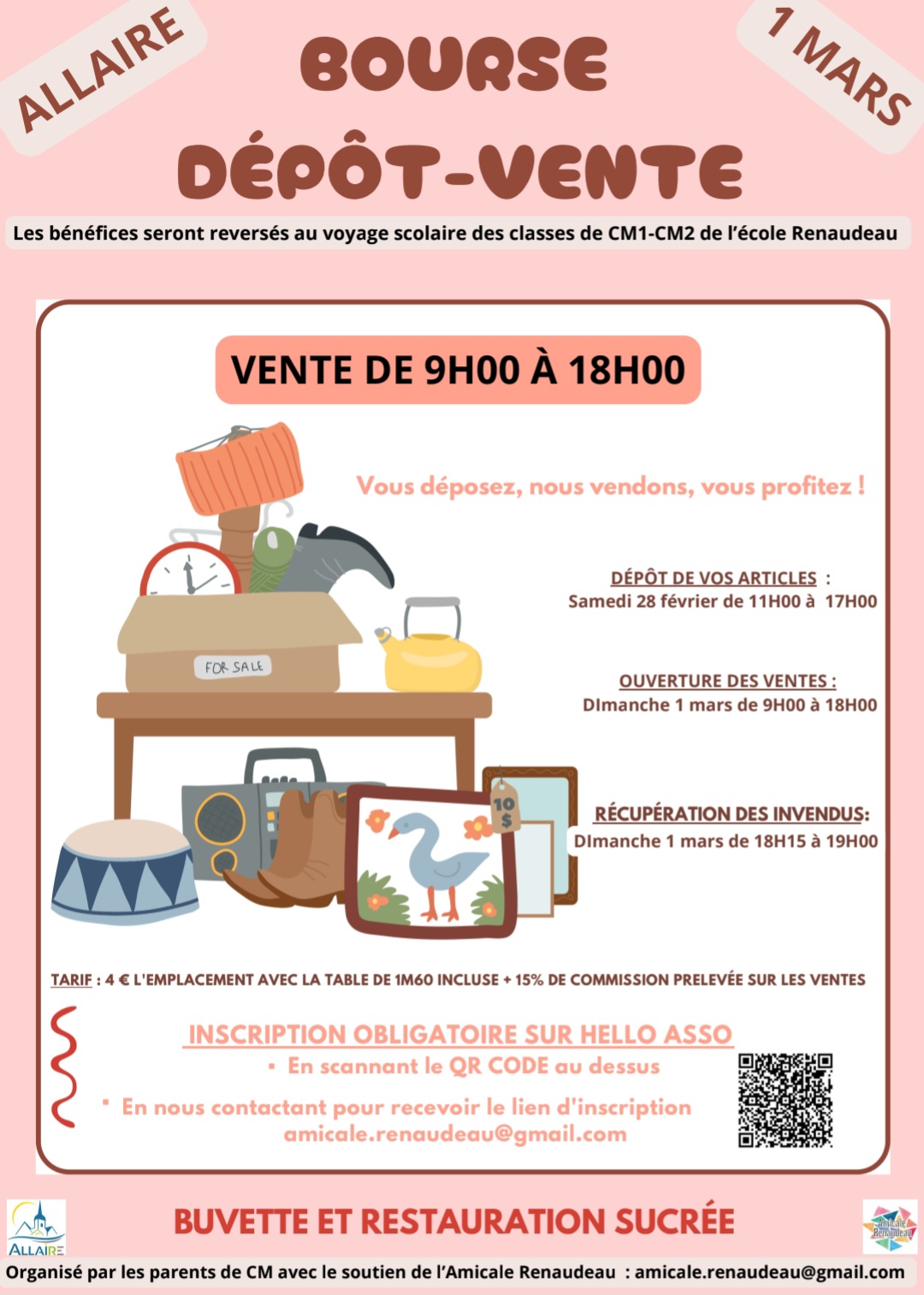 Vide-grenier à Allaire