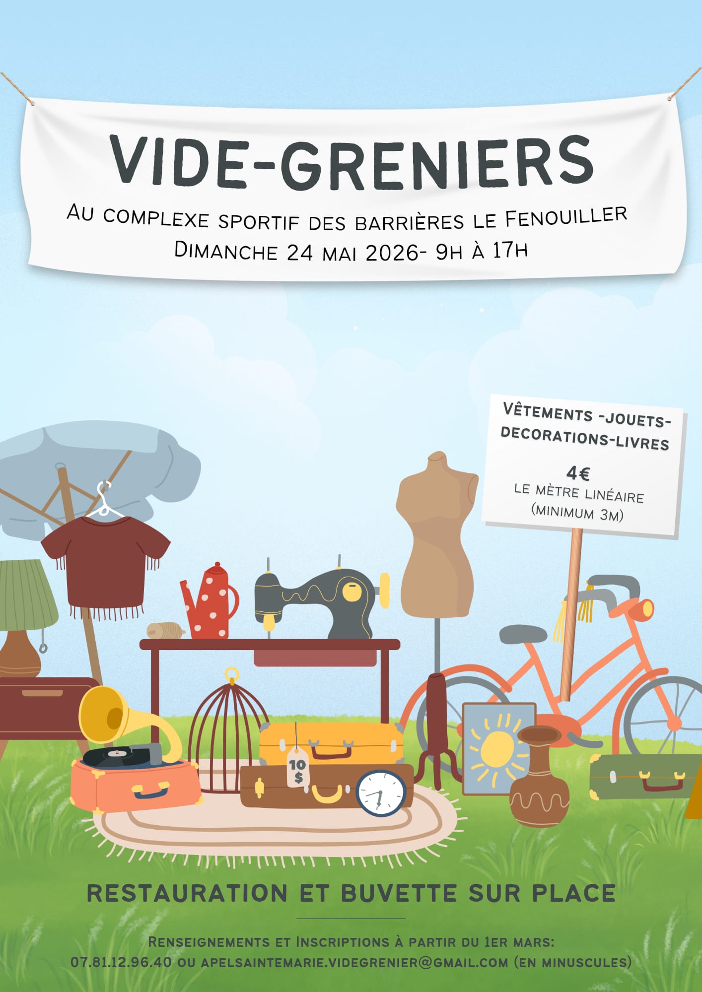 Vide-grenier à Le Fenouiller