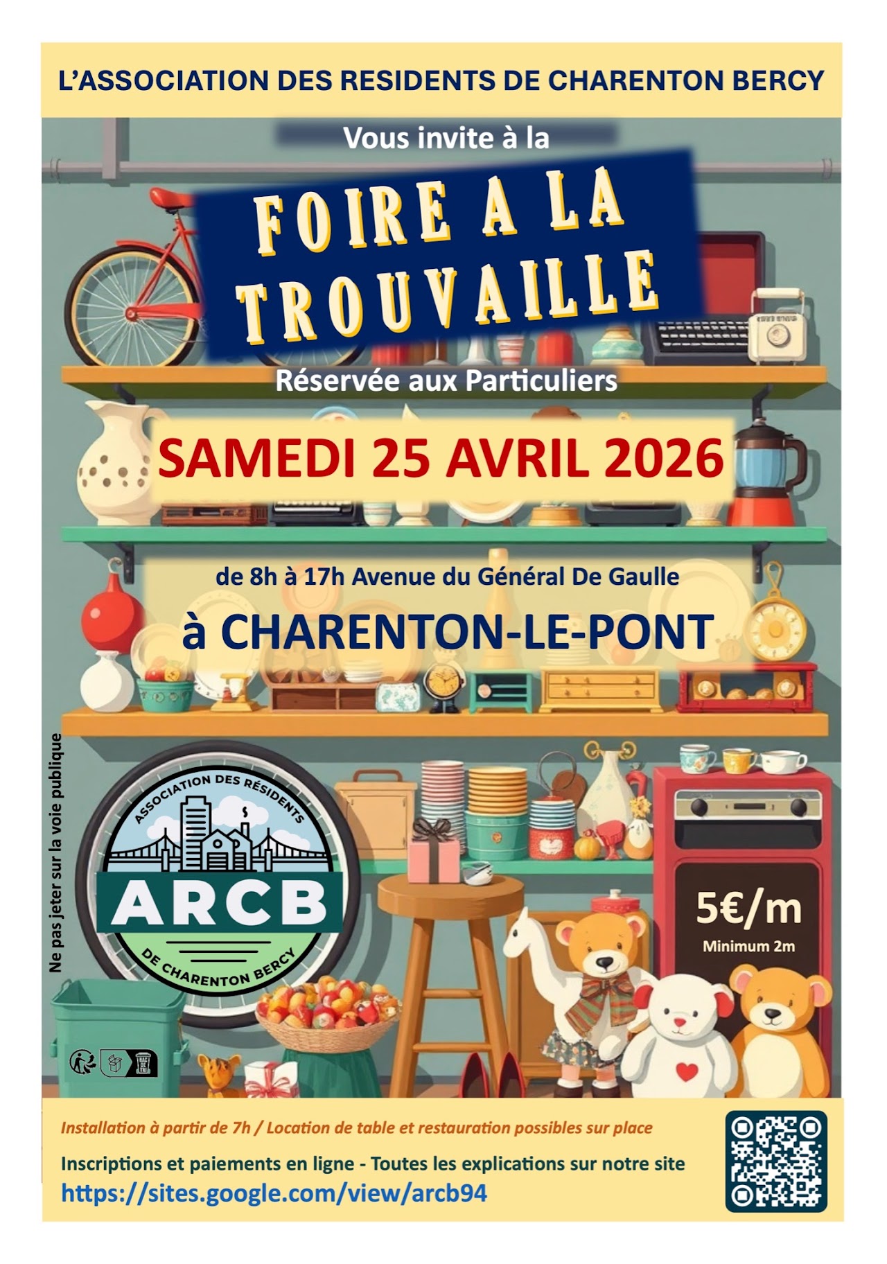 Vide-grenier à CHARENTON LE PONT