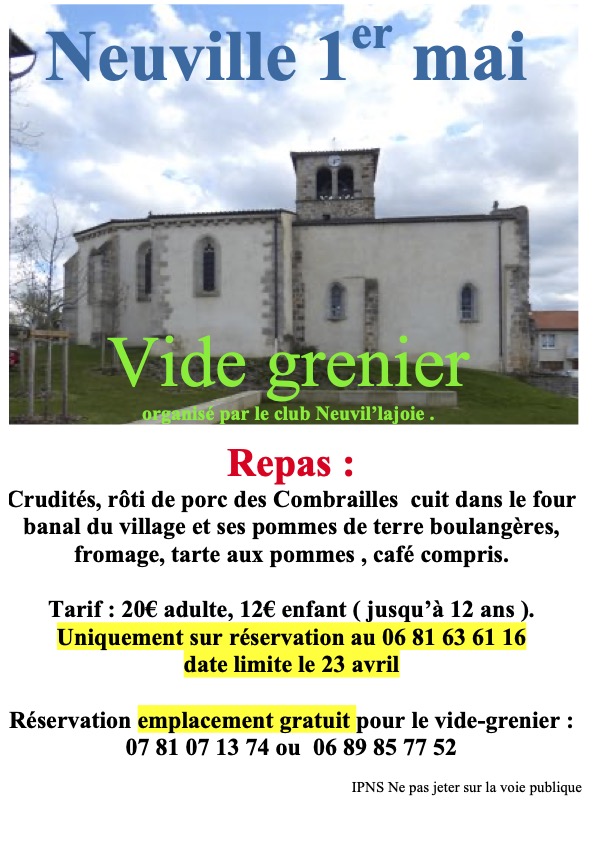 Vide-grenier à NEUVILLE