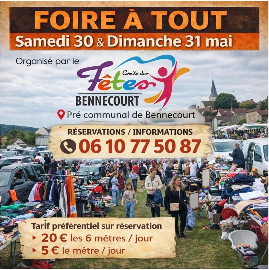 Vide-grenier à Bennecourt