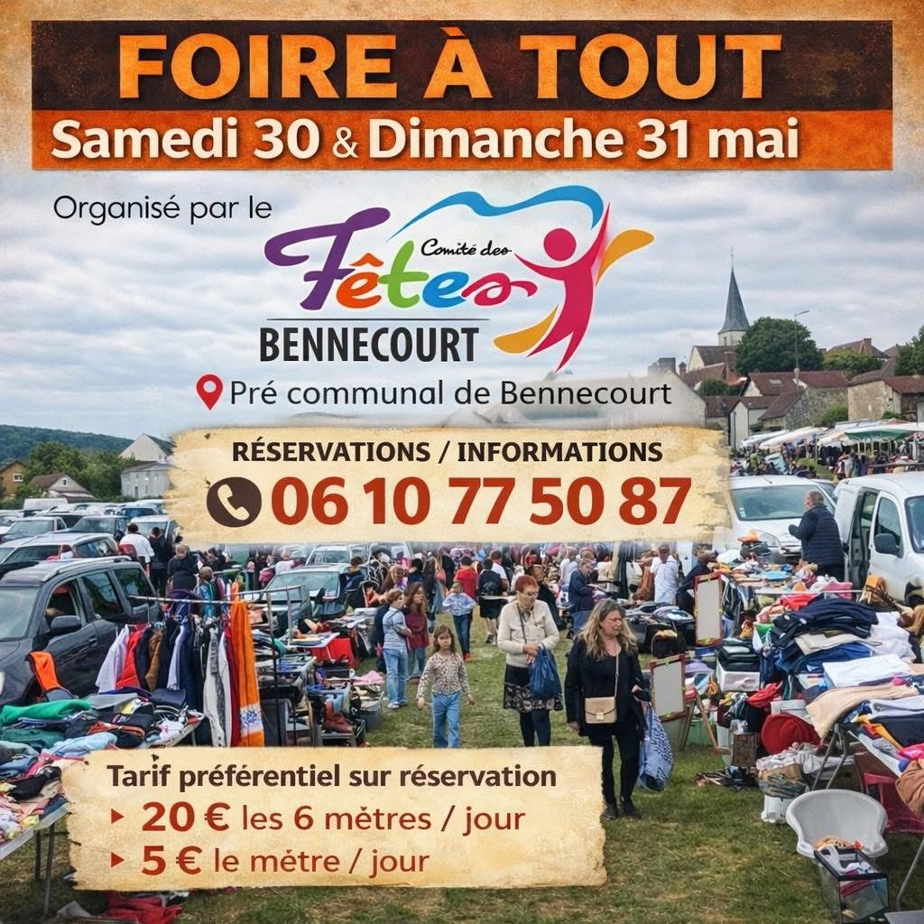 Vide-grenier à Bennecourt