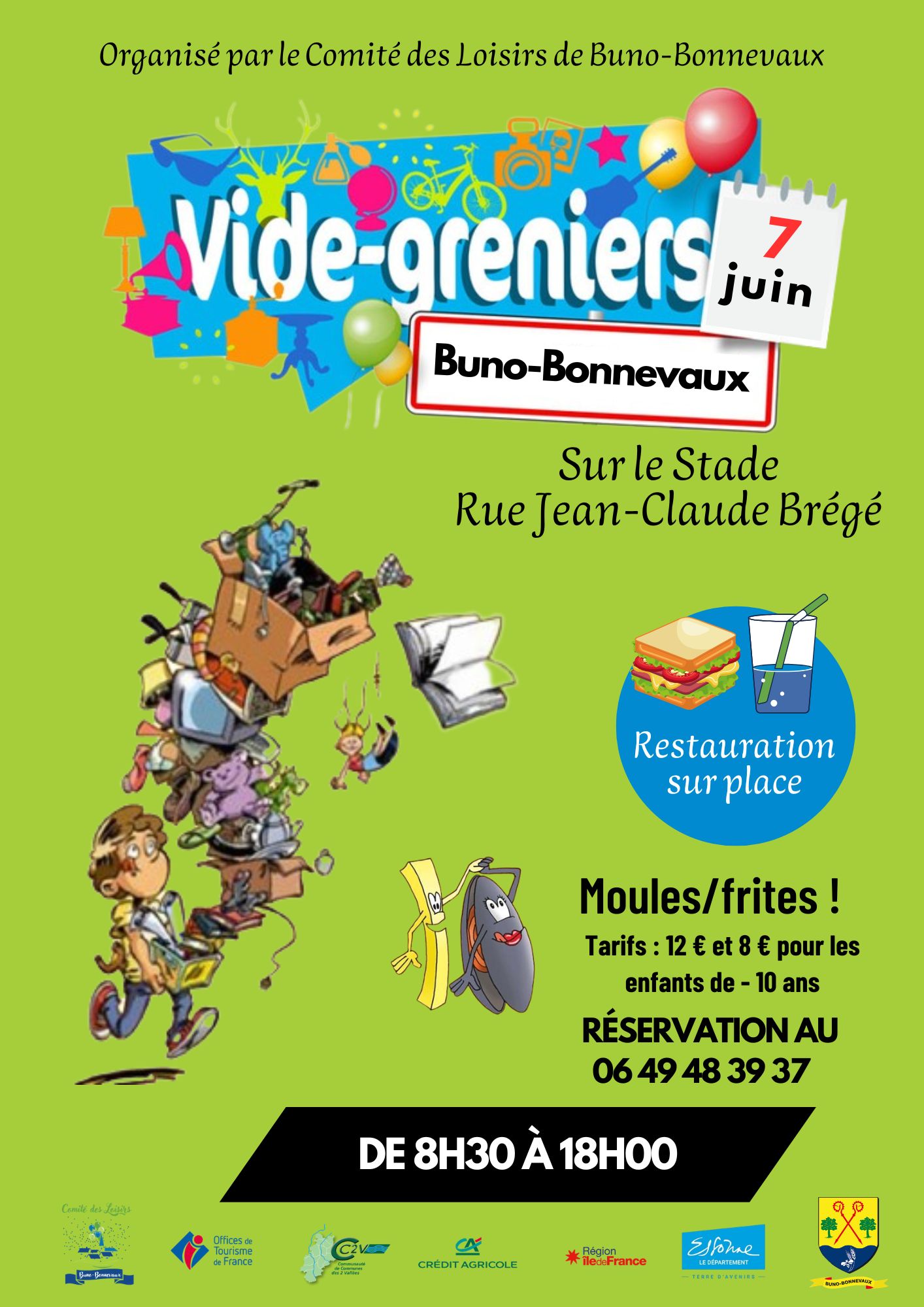 Vide-grenier à Buno-Bonnevaux