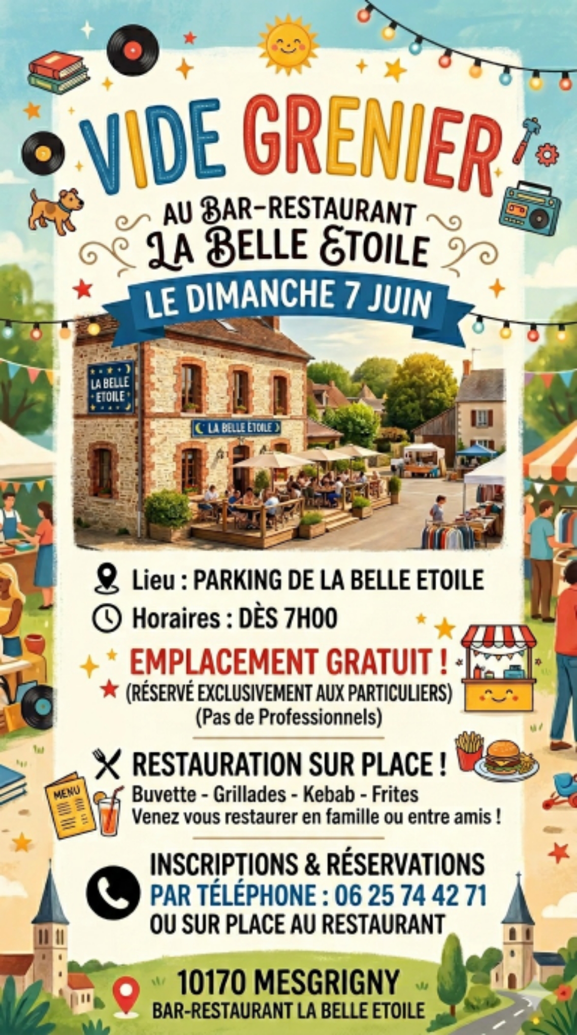 Vide-grenier à Mesgrigny