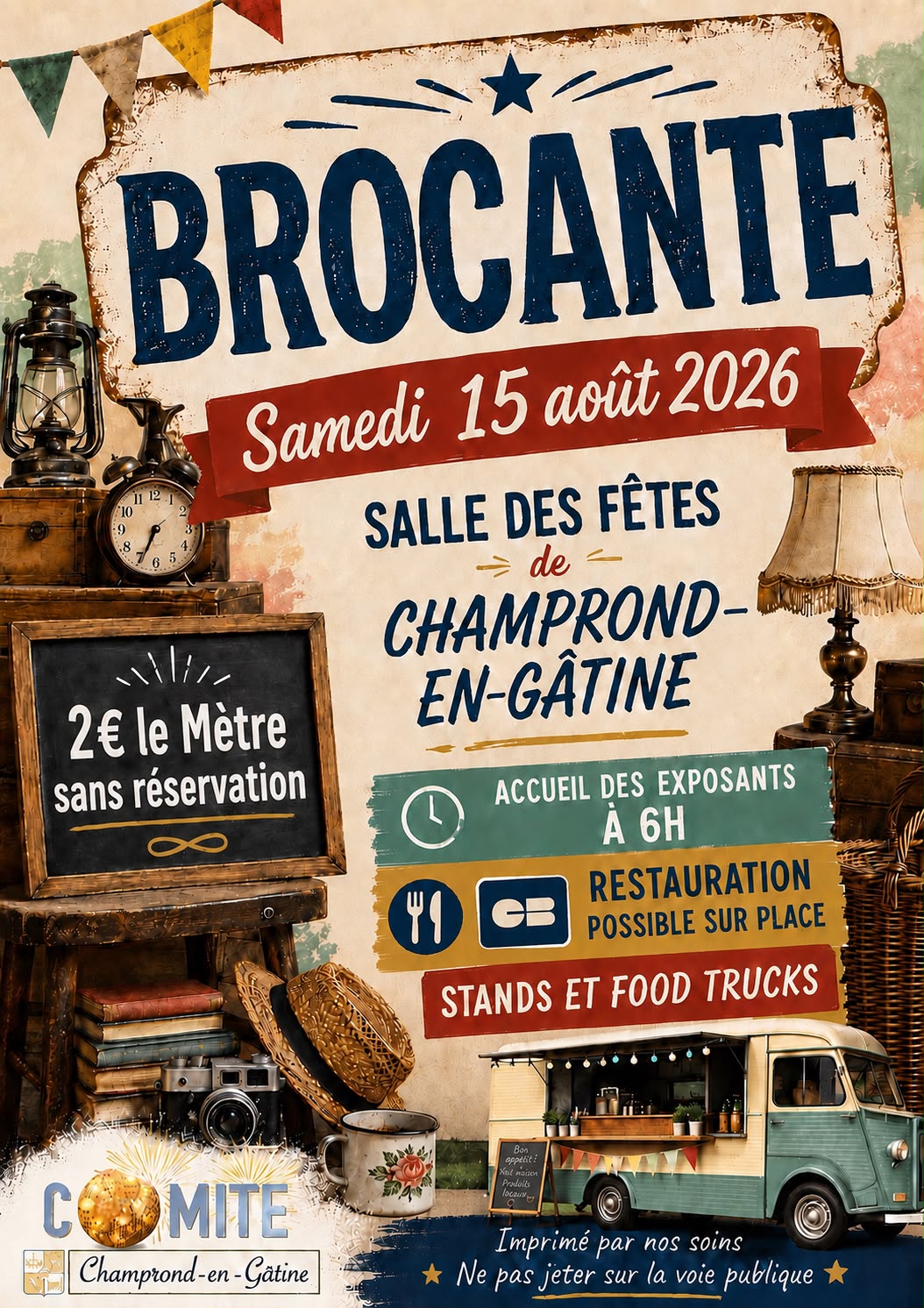 Vide-grenier à Champrond-en-Gâtine