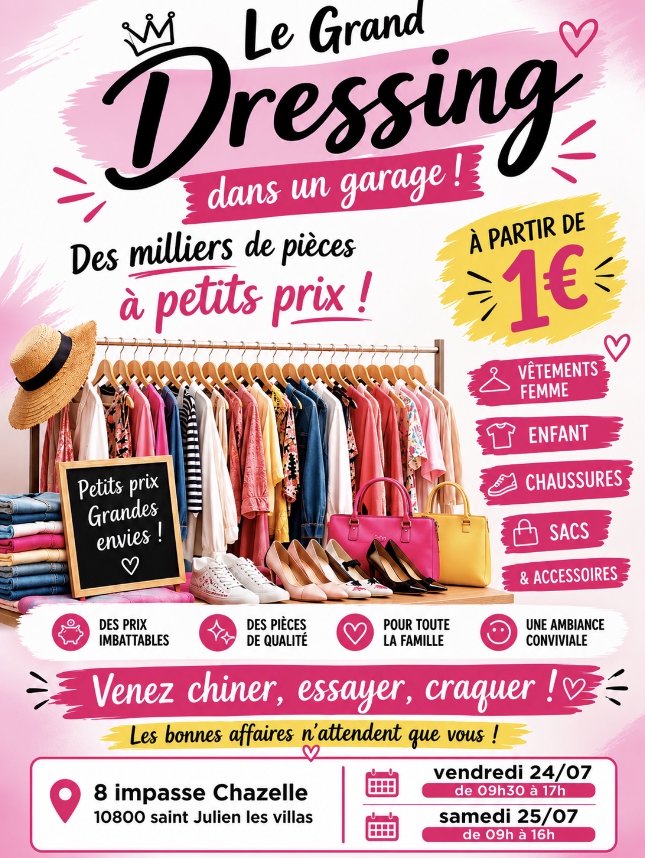 Vide-grenier à Saint Julien les villas
