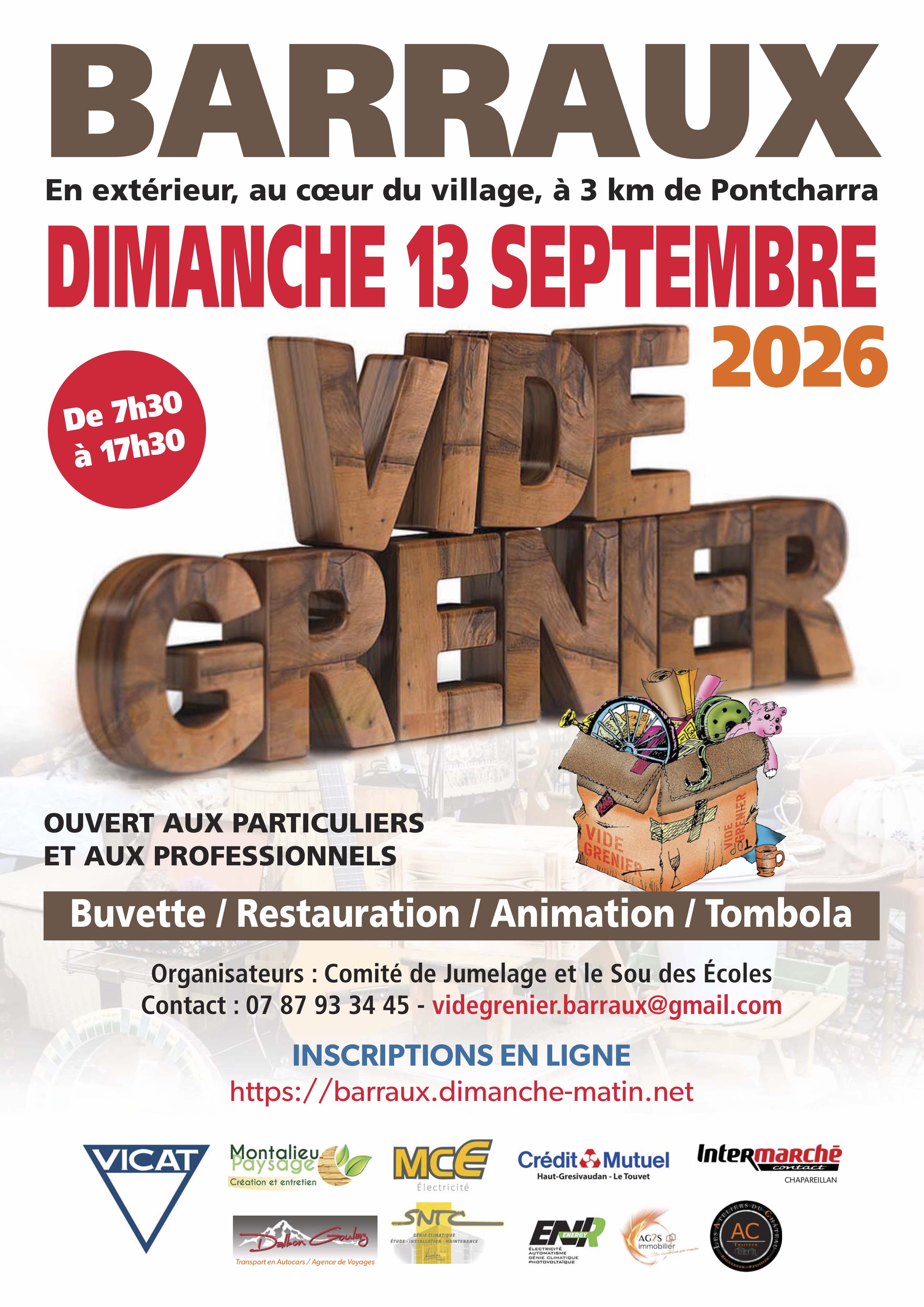 Vide-grenier à BARRAUX
